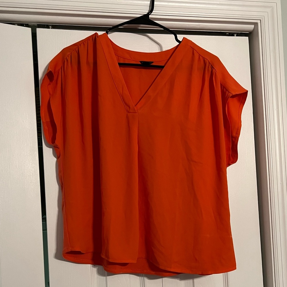 Ann Taylor Orange Blouse